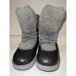 Ugg Australia Viki Women's 6.5 M Waterproof Leather Winter Boots Gray